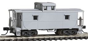 Trainman C&O-Style Steel Cupola Caboose Undecorated N Scale Model Train Freight Car #39800