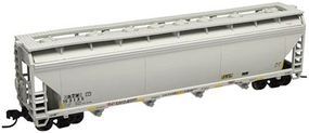 4-Bay Covered Hopper Atlantic & Western ATW N Scale Model Train Freight Car #50000625