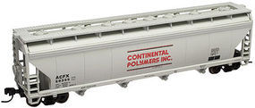 Trainman 4-Bay Covered Hopper Continental Polymers #59353 N Scale Model Train Freight Car #50000633 Trainman 4-Bay Covered Hopper Continental Polymers #59353 N Scale Model Train Freight Car #50000633
