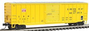 Trainman 50'6'' Boxcar Green Bay and Western #7087 N Scale Model Train Freight Car #50000768 Trainman 50'6'' Boxcar Green Bay and Western #7087 N Scale Model Train Freight Car #50000768