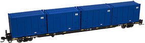 Trainman 85' Trash Container Flatcar Joseph Transportation N Scale Model Train Freight Car #50000807 Trainman 85' Trash Container Flatcar Joseph Transportation N Scale Model Train Freight Car #50000807
