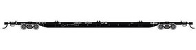 85' Trash Container Flatcar Canadian National N Scale Model Train Freight Car #50001059