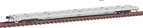 85' Trash Container Flatcar Undecorated N Scale Model Train Freight Car #50001144