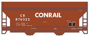 2-Bay Centerflow Hopper Conrail #876399 N Scale Model Train Freight Car #50001301