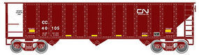 90-Ton 3-Bay Hopper Canadian National CC #40122 N Scale Model Train Freight Car #50001330