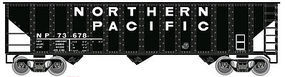 90-Ton 3-Bay Hopper Northern Pacific #73642 N Scale Model Train Freight Car #50001341