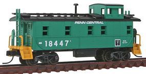 34' Cupola Caboose Penn Central #18447 N Scale Model Train Freight Car #50001393