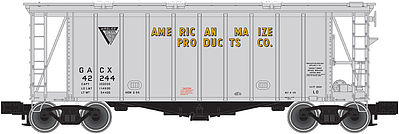 Trainman 40 Airslide Covered Hopper American Maize Products N Scale Model Train Freight Car #50001439