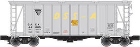 40' Airslide Covered Hopper DSS&A N Scale Model Train Freight Car #50001446