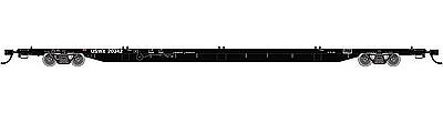 Trainman 85 Trash Container Flatcar USA Waste #20342 (black) N Scale Model Train Freight Car #50001683