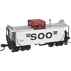 Trainman C&O-Style Steel Cupola Caboose Soo line #273 N Scale Model Train Freight Car #50001787