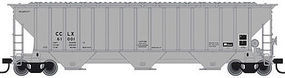 Thrall 4750 3-Bay Covered Hopper Crystal Car Line N Scale Model Train Freight Car #50001789