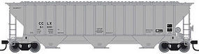 Trainman Thrall 4750 3-Bay Covered Hopper Crystal Car Line N Scale Model Train Freight Car #50001791 Trainman Thrall 4750 3-Bay Covered Hopper Crystal Car Line N Scale Model Train Freight Car #50001791
