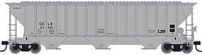 Trainman Thrall 4750 3-Bay Covered Hopper Crystal Car Line N Scale Model Train Freight Car #50001792 Trainman Thrall 4750 3-Bay Covered Hopper Crystal Car Line N Scale Model Train Freight Car #50001792