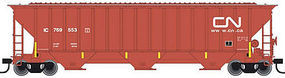 Thrall 4750 3-Bay Covered Hopper Canadian National N Scale Model Train Freight Car #50001793