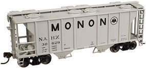 PS-2 2-Bay Covered Hopper Monon #30629 N Scale Model Train Freight Car #50001823