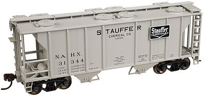 Trainman PS-2 2-Bay Covered Hopper Stauffer Chemical #31344 N Scale Model Train Freight Car #50001831