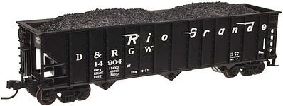 Trainman 90-Ton 3-Bay Hopper Denver & Rio Grande Western N Scale Model Train Freight Car #50001849