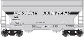 2-Bay Centerflow Hopper Western Maryland #604969 N Scale Model Train Freight Car #50001871