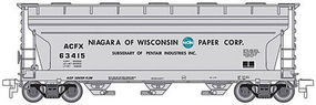 3560 Center-Flow Covered Hopper Niagara of Wisconsin N Scale Model Train Freight Car #50001889