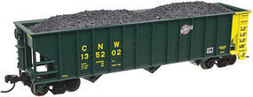 Trainman 90-Ton 3-Bay Hopper w/Load Chicago & North Western N Scale Model Train Freight Car #50002003 Trainman 90-Ton 3-Bay Hopper w/Load Chicago & North Western N Scale Model Train Freight Car #50002003