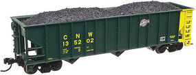 Trainman 90-Ton 3-Bay Hopper w/Load Chicago & North Western N Scale Model Train Freight Car #50002004 Trainman 90-Ton 3-Bay Hopper w/Load Chicago & North Western N Scale Model Train Freight Car #50002004