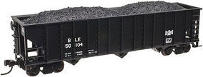 Trainman 90-Ton 3-Bay Hopper w/Load Bessemer & Lake Erie N Scale Model Train Freight Car #50002015 Trainman 90-Ton 3-Bay Hopper w/Load Bessemer & Lake Erie N Scale Model Train Freight Car #50002015