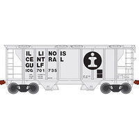 PS-2 Covered Hopper Illinois Central Gulf 701770 N Scale Model Train Freight Car #50002117