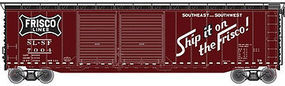 50' Double Door Boxcar FRISCO 7004 N Scale Model Train Freight Car #50002245