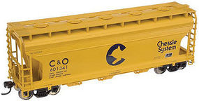 3560 Covered Hopper Chessie 601300 N Scale Model Train Freight Car #50002271