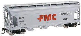 3560 Covered Hopper FMC #64150 N Scale Model Train Freight Car #50002274
