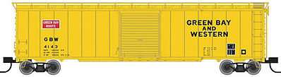 Trainman 50 Single Door Boxcar GBW #4143 N Scale Model Train Freight Car #50002359