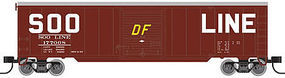 50' Single Door Boxcar SOO Line #177060 N Scale Model Train Freight Car #50002363