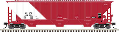 Trainman Thrall 4750 Covered Hopper Milwaukee Road #803330 N Scale Model Train Freight Car #50002816