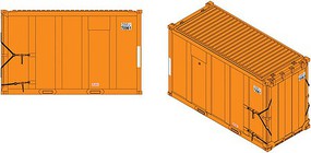 20' Cntnr DSEU Set #8 - N-Scale
