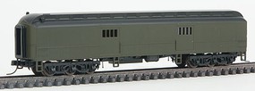 Trainman N 60'Pass Car Undec Green Trainman N 60'Pass Car Undec Green