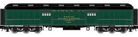 ACF Heavyweight 60' Baggage Car - Ready to Run Santa Fe #1933 (Pullman Green, black) - N-Scale