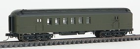 Trainman N 60'Pass Car Undec Green Trainman N 60'Pass Car Undec Green