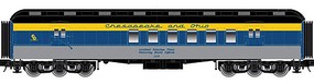 Trainman ACF Heavyweight 60' Railway Post Office Ready to Run Chesapeake & Ohio #111 (blue, yellow, gray) N-Scale Trainman ACF Heavyweight 60' Railway Post Office Ready to Run Chesapeake & Ohio #111 (blue, yellow, gray) N-Scale