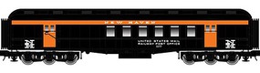 ACF Heavyweight 60' Railway Post Office - Ready to Run New Haven #3283 (black, orange, white) - N-Scale