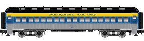 ACF Heavyweight 60' Coach - Ready to Run Chesapeake & Ohio #708 (blue, yellow, gray) - N-Scale