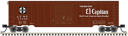 Trainman N 50Sgl DOOR BOXCAR ATSF17227