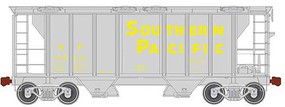 Trainman PS-2 2-Bay Covered Hopper Ready to Run Southern Pacific 402072 (gray, yellow, Sands Serif Lettering) N-Scale
