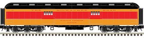 Trainman ACF Heavyweight 60' Baggage Car Ready to Run Milwaukee Road 1043 (orange, maroon, black) N-Scale Trainman ACF Heavyweight 60' Baggage Car Ready to Run Milwaukee Road 1043 (orange, maroon, black) N-Scale