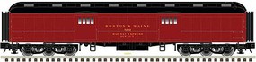 Trainman ACF Heavyweight 60' Baggage Car Ready to Run Boston & Maine 3202 (maroon, black) N-Scale Trainman ACF Heavyweight 60' Baggage Car Ready to Run Boston & Maine 3202 (maroon, black) N-Scale