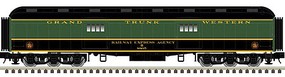 Trainman ACF Heavyweight 60' Baggage Car Ready to Run Grand Trunk Western 8802 (green, black) N-Scale Trainman ACF Heavyweight 60' Baggage Car Ready to Run Grand Trunk Western 8802 (green, black) N-Scale