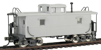 Trainman C&O-Style Steel Center-Cupola Caboose Undecorated HO Scale Model Train Freight Car #945
