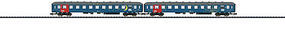 Trix Slumber 2-Coach Set DSB N-Scale Trix Slumber 2-Coach Set DSB N-Scale