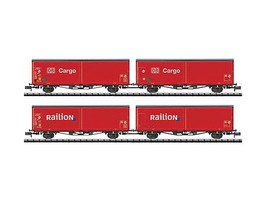 Trix DB AG SldWall Boxcar Set N-Scale Trix DB AG SldWall Boxcar Set N-Scale