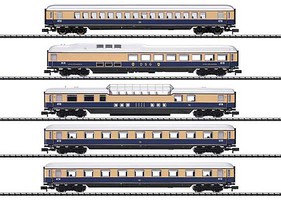Trix Rheingold 62 Express Train Passenger 5-Car Set Trix Exclusiv N-Scale Trix Rheingold 62 Express Train Passenger 5-Car Set Trix Exclusiv N-Scale